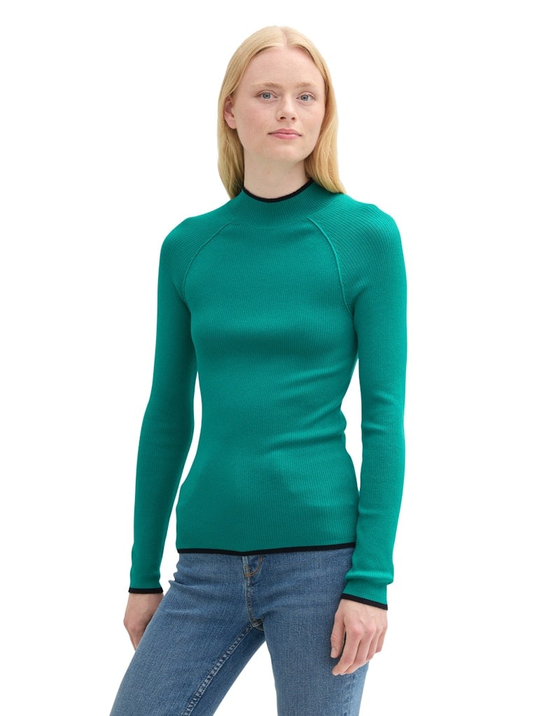 Ripp Pullover mit LENZING™ EcoVero™