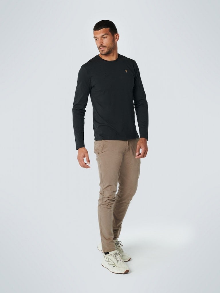 T-Shirt Long Sleeve Crewneck Solid