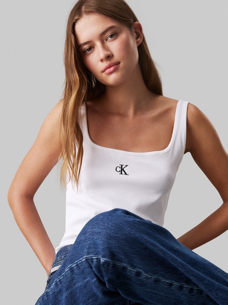 CK RIB TANK TOP