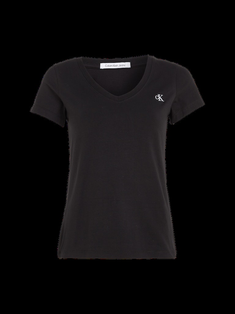 CK EMBROIDERY STRETCH V-NECK