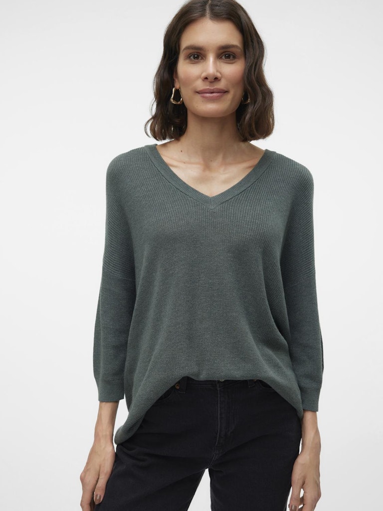 VMNEWLEXSUN 3/4 LOOSE V-NECK PULLOVER GA