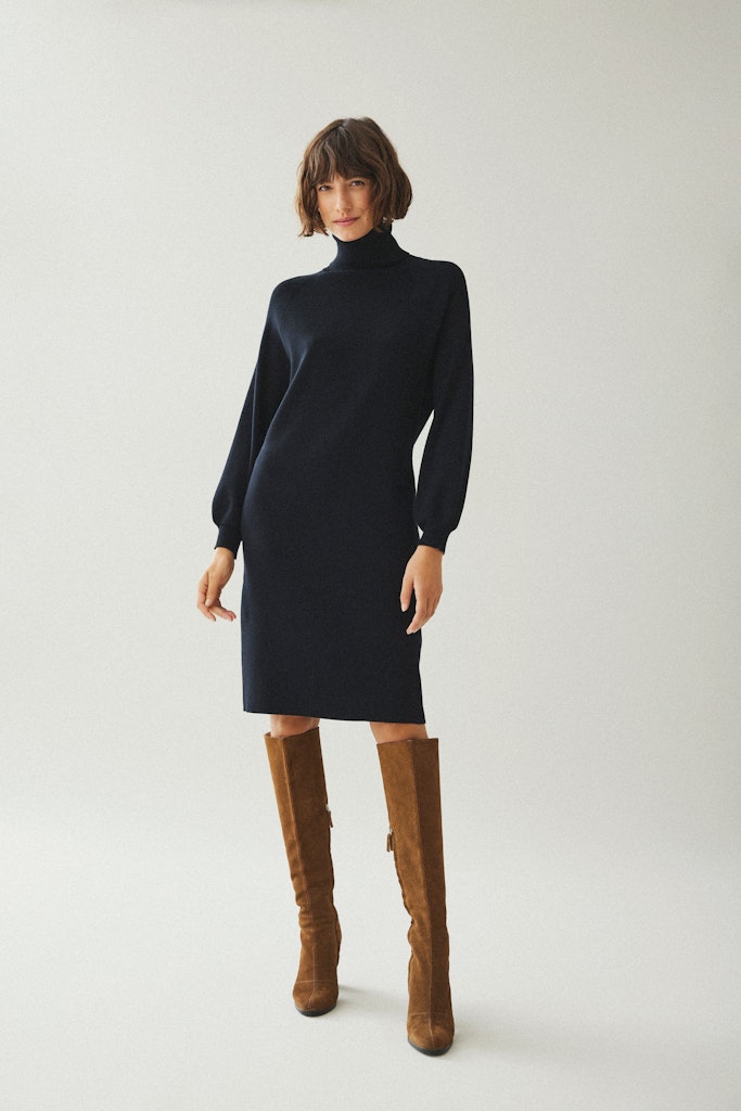 VIOSTRIA ROLL NECK L/S KNIT DRESS - NOOS