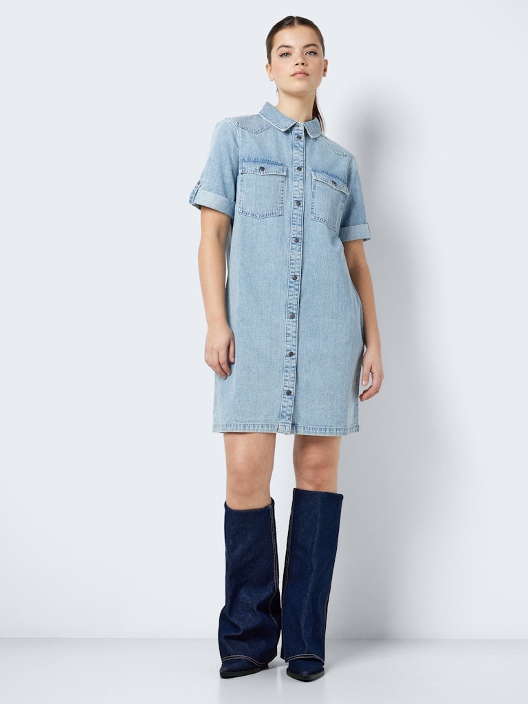 NMNEW SIGNE S/S DENIM DRESS VI003LB NOOS