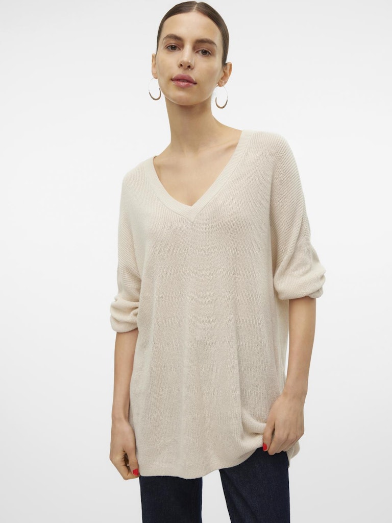 VMNEWLEXSUN 3/4 LOOSE V-NECK PULLOVER GA