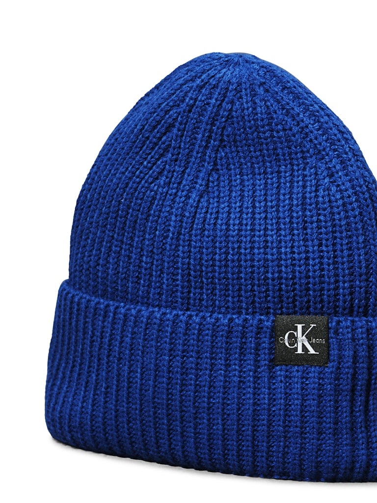 MONOGRAM RIB BEANIE