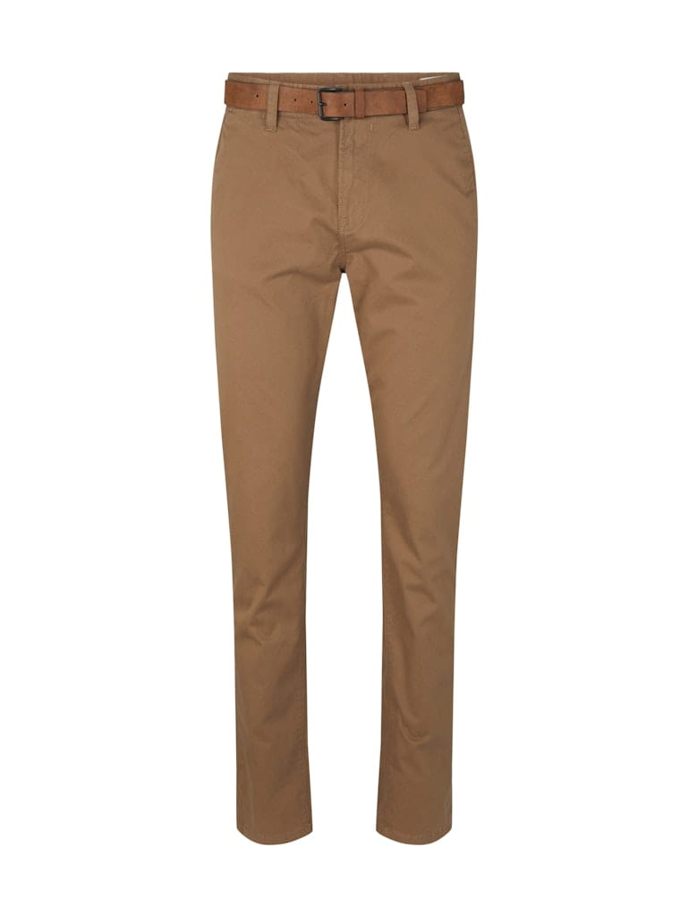 Chino Hose mit Gürtel