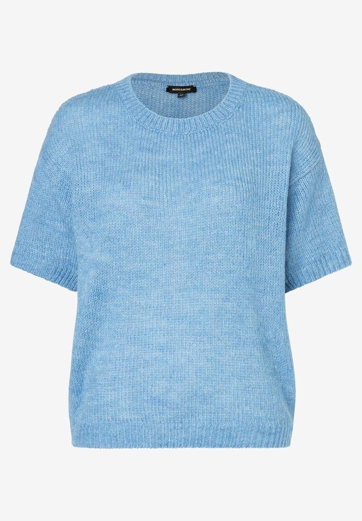 Kurzarm-Pullover hellblau