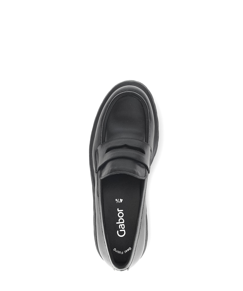 Loafer Lackleder schwarz