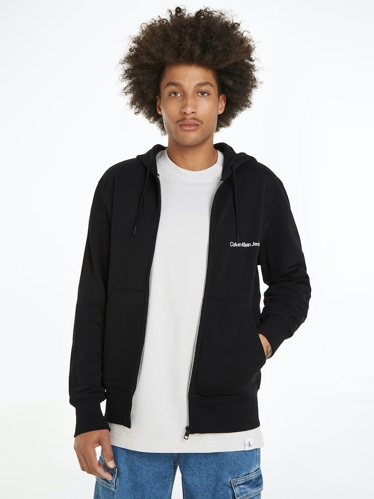 INSTITUTIONAL ZIP THROUGH HOODIE