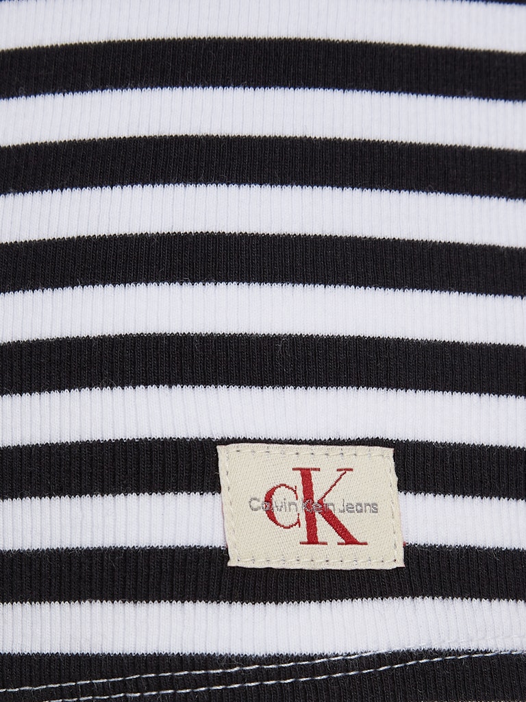 WOVEN LABEL RIB LONG SLEEVE