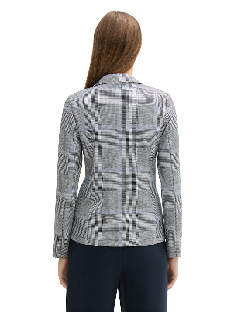 Karierter Blazer mit LENZING™ EcoVero™