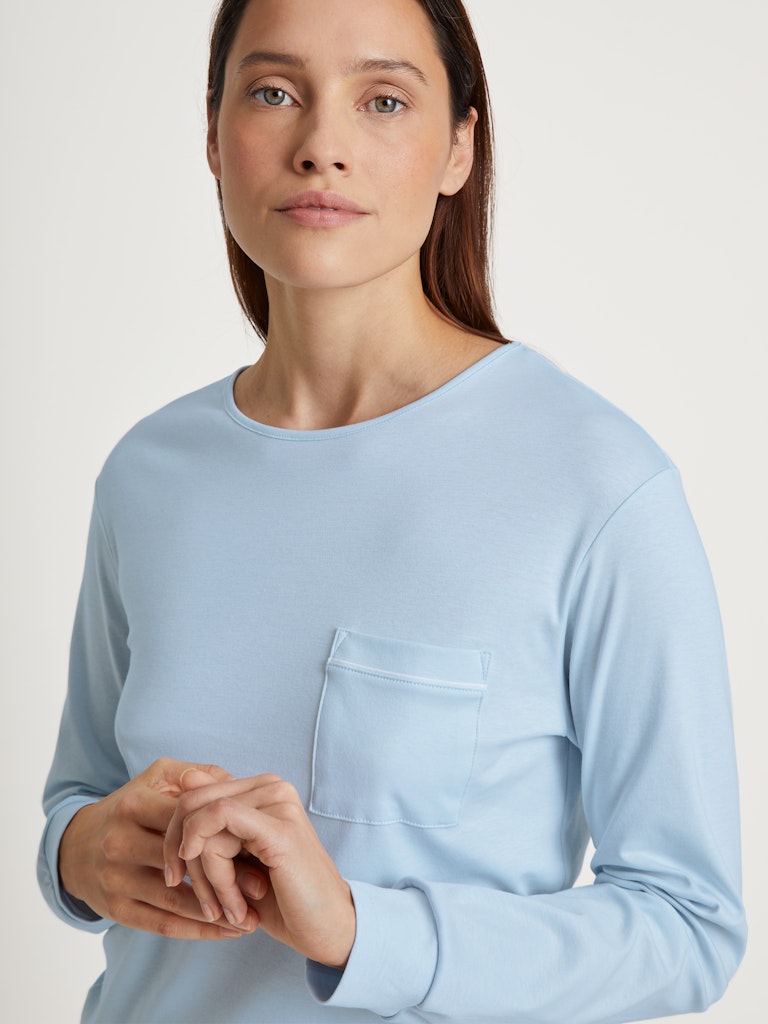 DAMEN Pyjama mit Bündchen