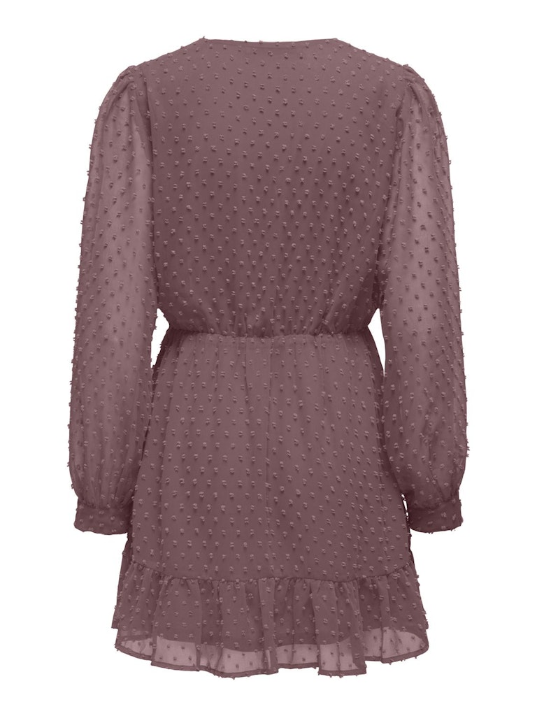 ONLTIVA L/S DOBBY FAKE WRAP DRESS WVN