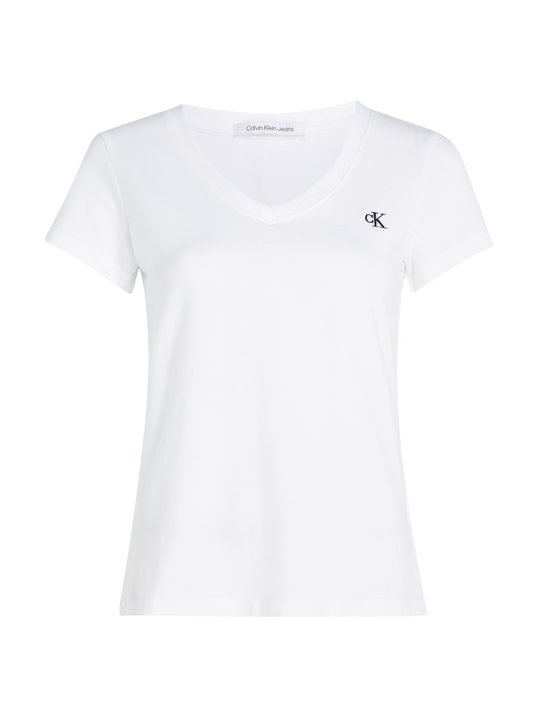 CK EMBROIDERY STRETCH V-NECK