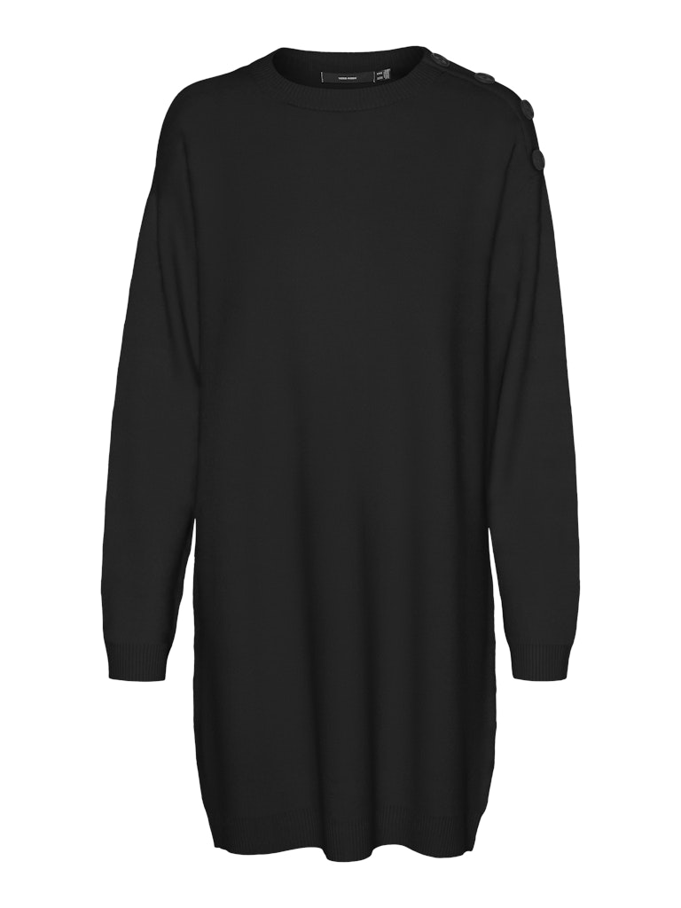 VMSABA LS O-NECK BUTTON DRESS GA