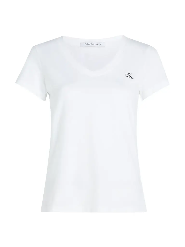 CK EMBROIDERY STRETCH V-NECK