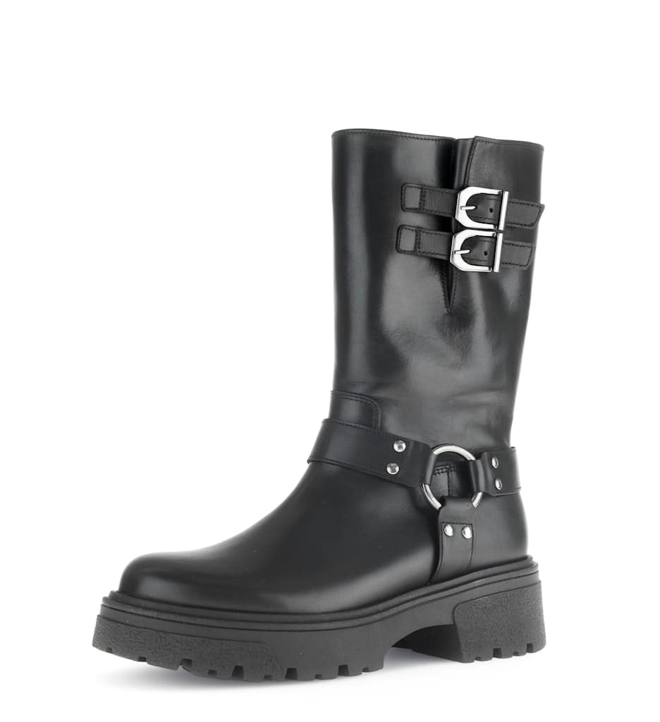 Biker Boots Rauleder braun