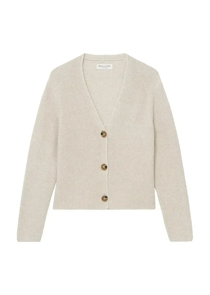 V-Neck-Cardigan relaxed cropped