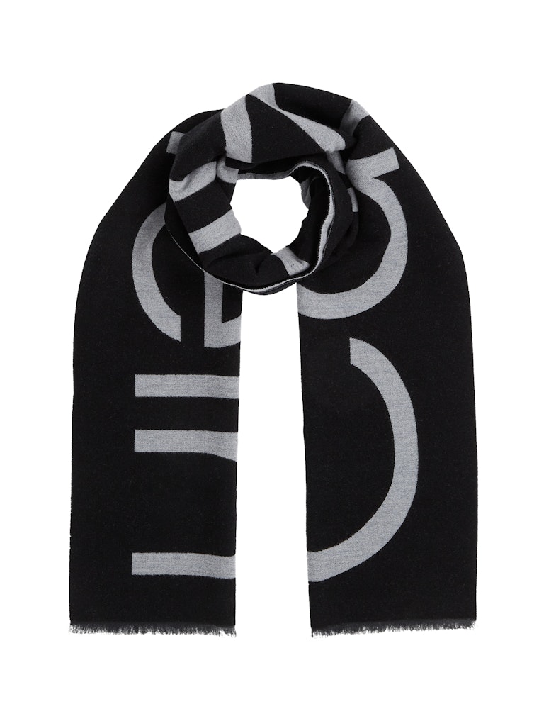 FRINGES 2-TONES WOOL BLEND SCARF