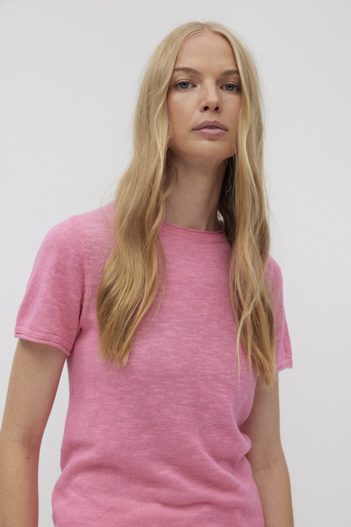 Linen mix T-Shirt knitted