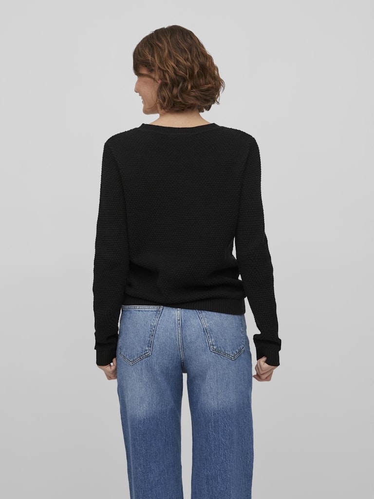 VIDALO O-NECK L/S KNIT TOP- NOOS