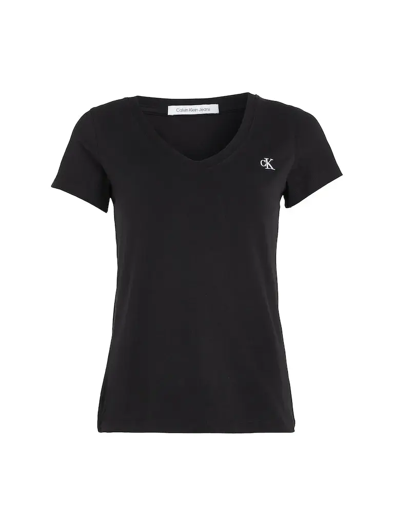 CK EMBROIDERY STRETCH V-NECK