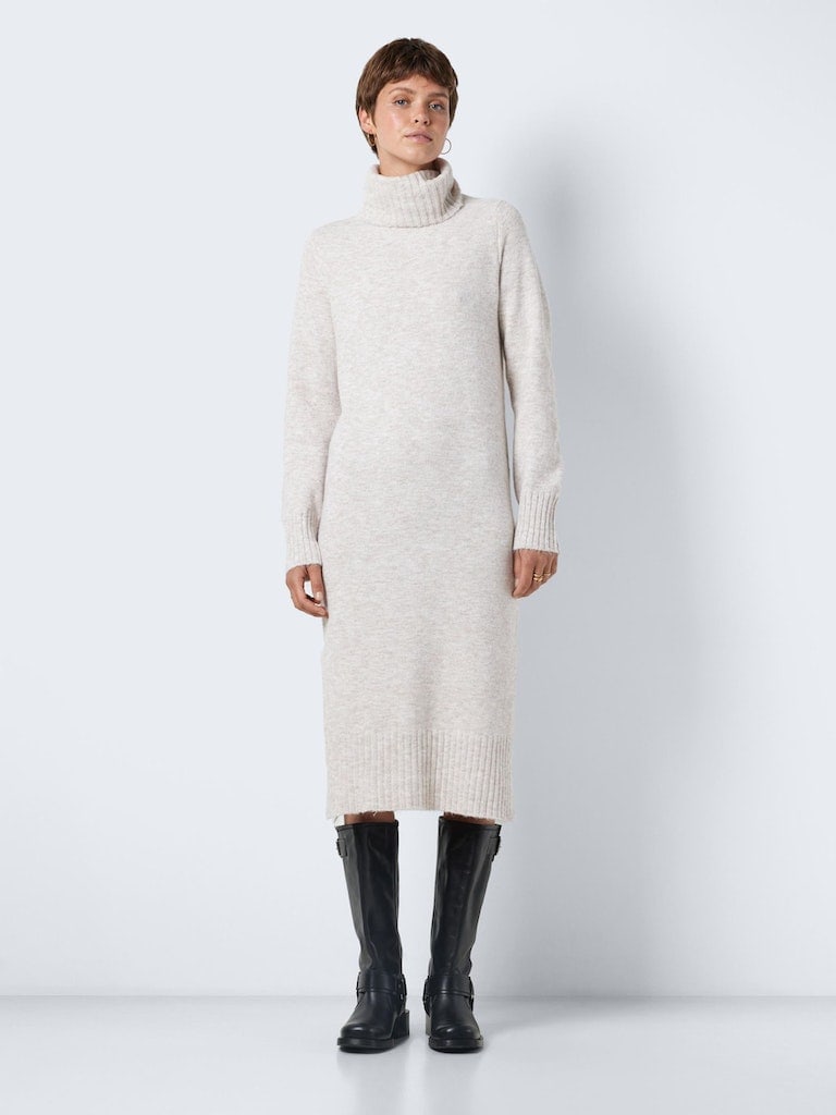 NMVIOLA L/S ROLLNECK KNIT DRESS FWD NOOS