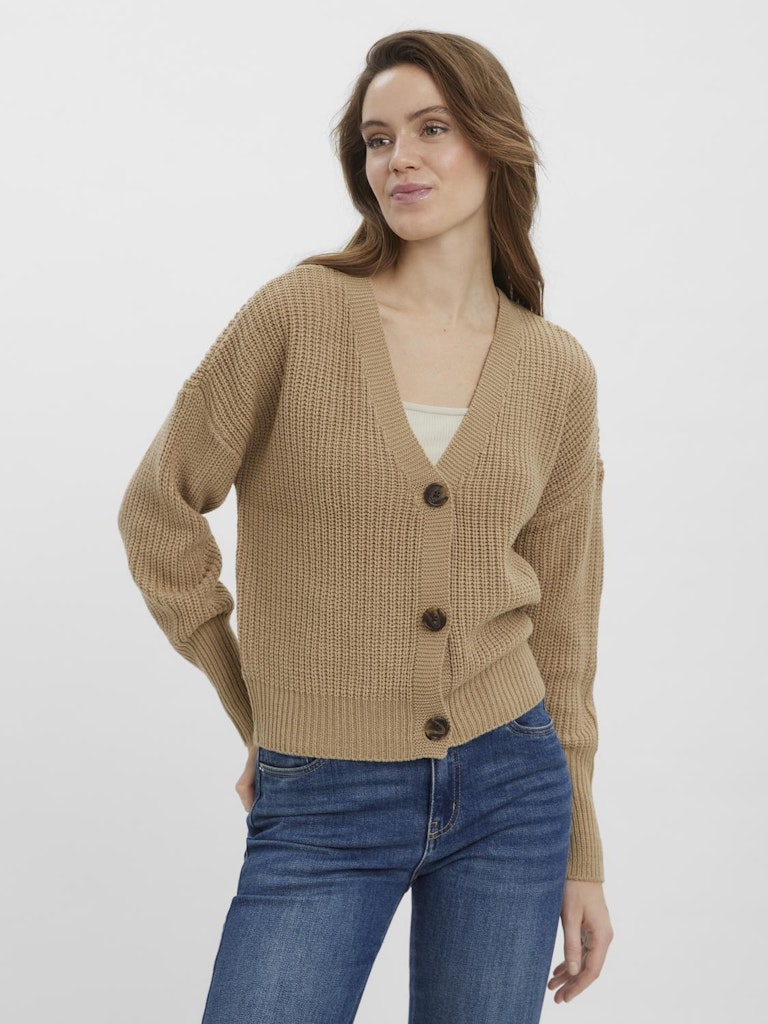 VMLEA LS V-NECK CUFF CARDIGAN NOOS