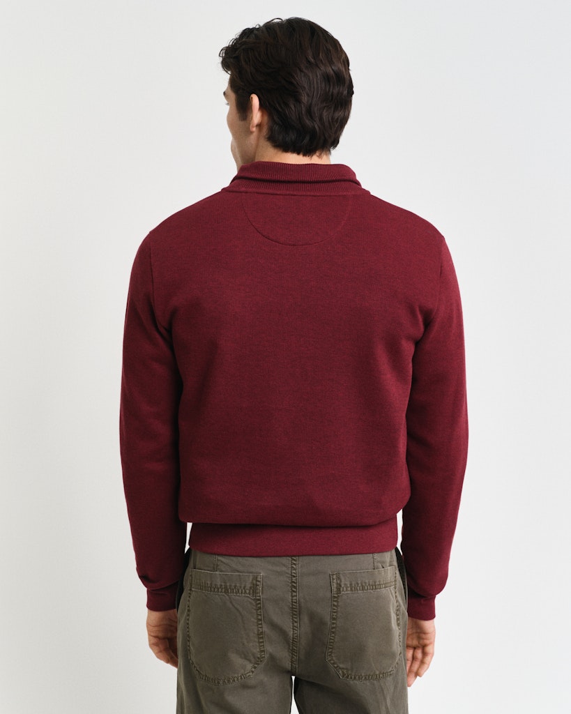 Sacker Rib Sweatshirt mit Reißverschlusskragen