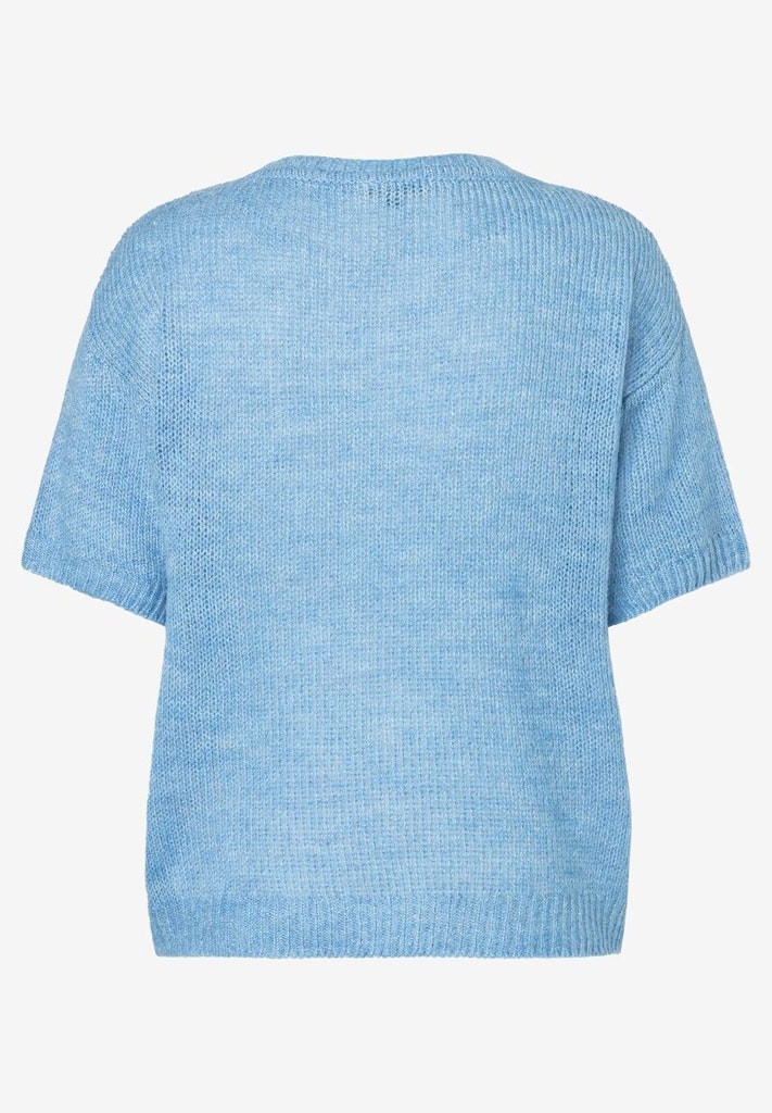 Kurzarm-Pullover hellblau