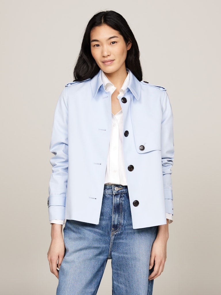 COTTON SB SHORT TRENCH