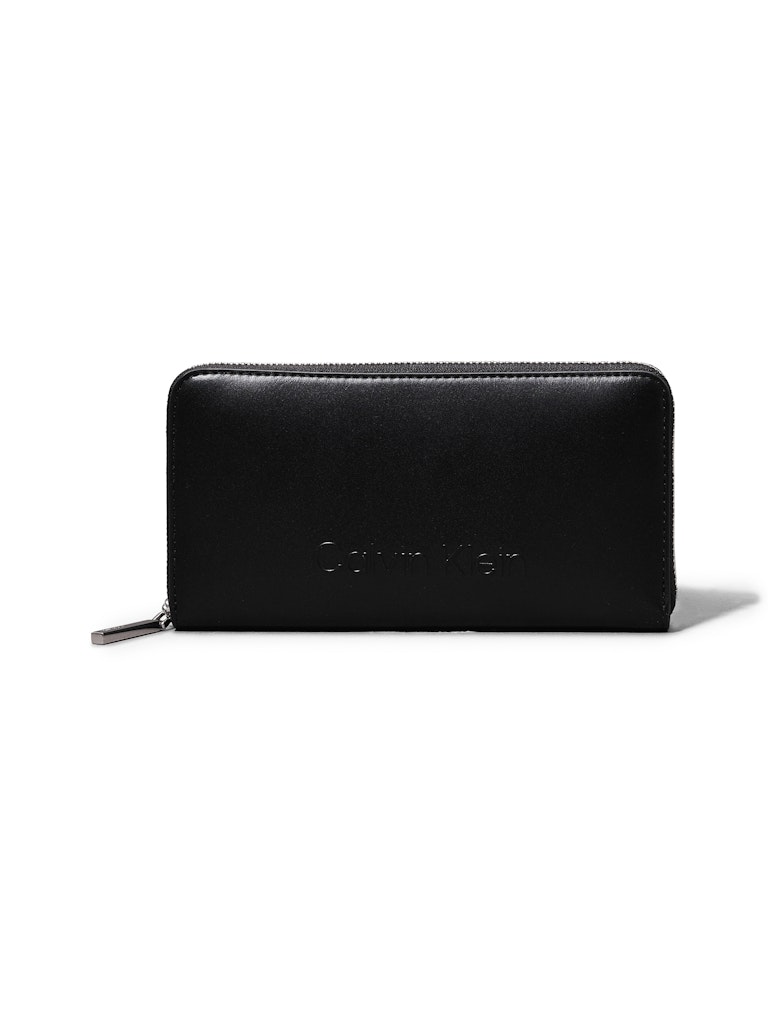 EMBOSSED LOGO ZIP LG WALLET