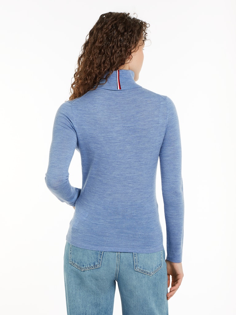 MERINO ROLL-NK LS SWEATER