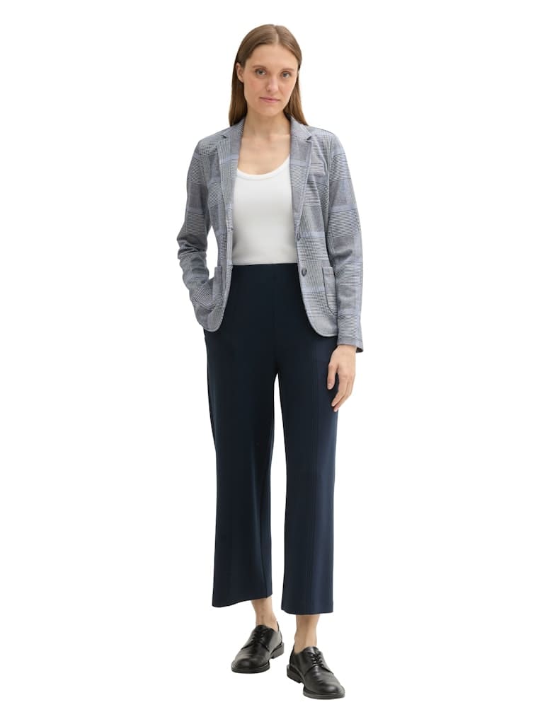 Karierter Blazer mit LENZING™ EcoVero™