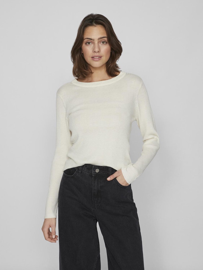 VIABELLA RIB L/S KNIT TOP - NOOS