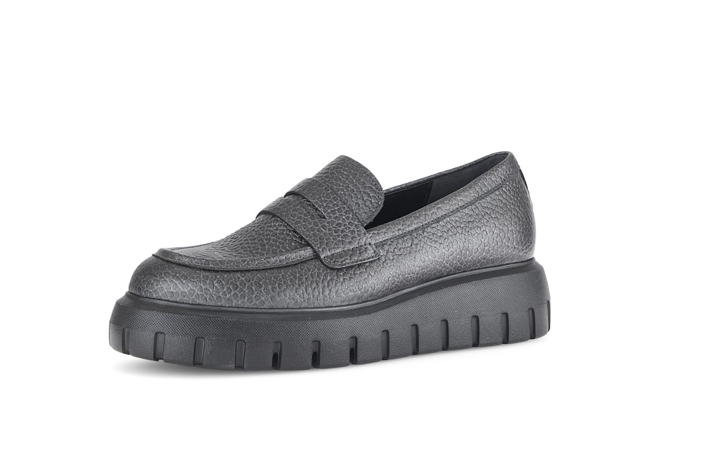 Loafer Lackleder schwarz