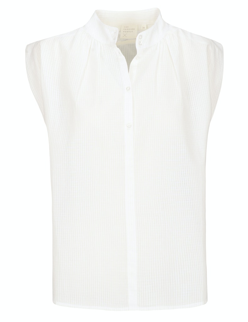 Structured blouse sleeveless